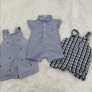 🎾 Bundle of 3 Starting Out Rompers Size 12-24 months